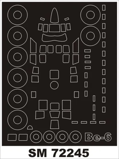 Be-6 Madge mask für Trumpeter 1:72
