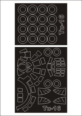 Tu-16 mask for Trumpeter 1:72