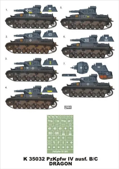 Pz.Kpfw.IV Ausf. B/C mask 1:35