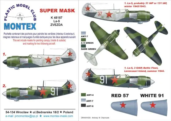 La-5 Super Mask für Zvezda Part.1 1:48