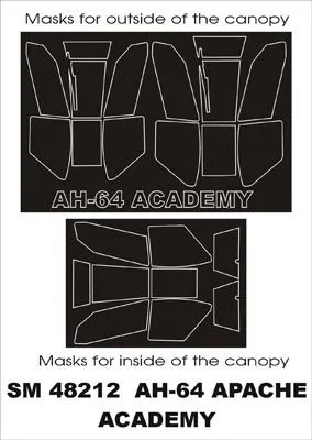 AH-64 Apache mask for Academy 1:48