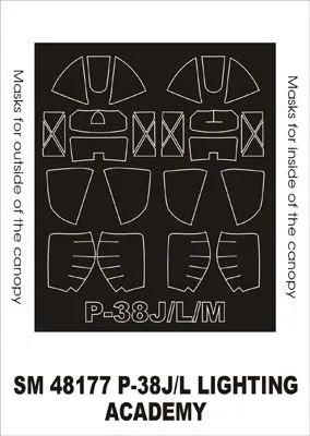 P-38J/L/M Mask für Academy 1:48