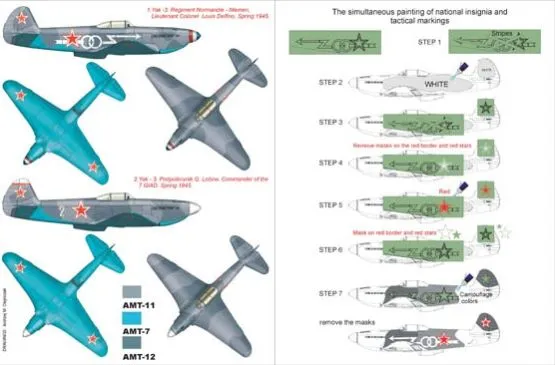 Yak-3 Super Mask für Zvezda Part.1 1:48