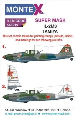 Il-2M3 super mask for Tamiya Part.2 1:48