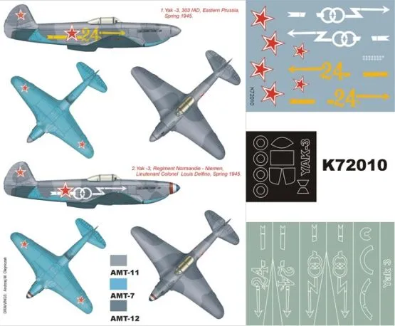 Yak-3 super Mask for Zvezda 1:72