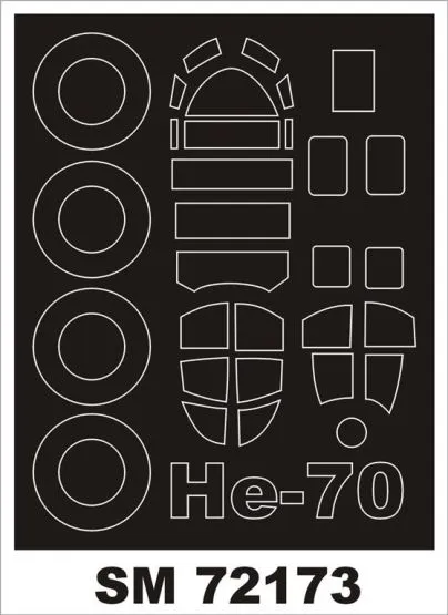 Heinkel He 70 mask for ICM 1:72
