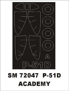 P-51D Mustang mask for Academy 1:72