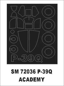P-39Q/N Aircobra mask for Academy 1:72