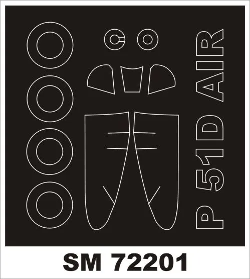 P-51D Mustang mask for Airfix 1:72