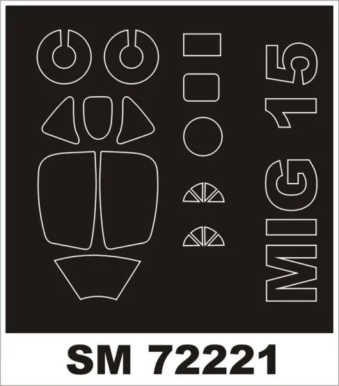 MiG-15 mask for Eduard 1:72