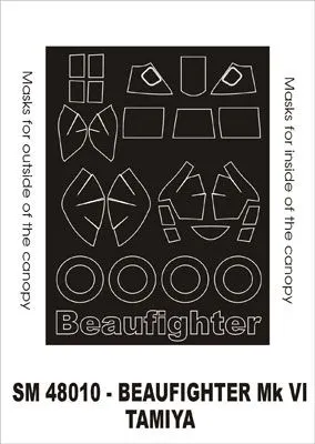 Beaufighter Mk VI mask for Trumpeter 1:48