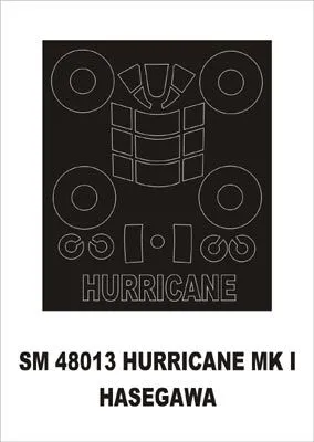 Hurricane Mk.I-IV mask for Hasegawa 1:48
