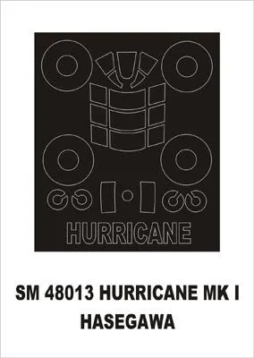 Hurricane Mk.I-IV mask für Hasegawa 1:48