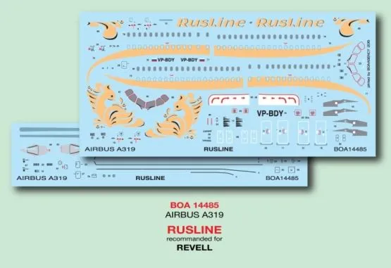 Airbus A319 - RusLine 1:144