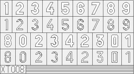 German Numbers Medium mask 1:35