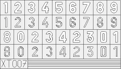 German Numbers Small mask 1:35