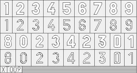 German Numbers Large Mask 1:35