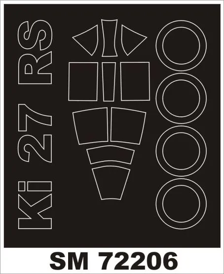 Ki-27b mask for RS models 1:72