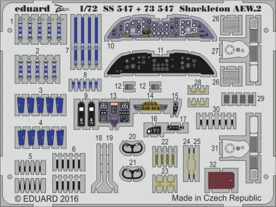 Shackleton AEW.2 P.E. for Revell - Zoom 1:72 Shackleton AEW.2 P.E. for Revell - Zoom 1:72
