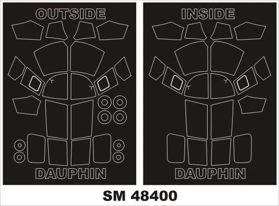 SA365F DAUPHIN mask für Kitty Hawk 1:48