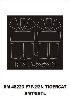 F7F-2 Tigercat mask für AMT 1:48
