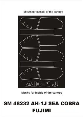 AH-1J Sea Cobra mask für Fujimi 1:48