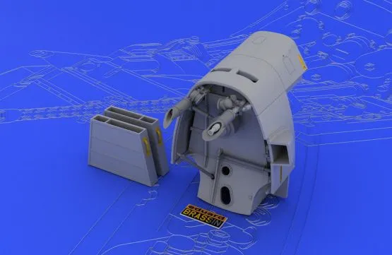 Bf 109E MG 17 mount für Eduard 1:32