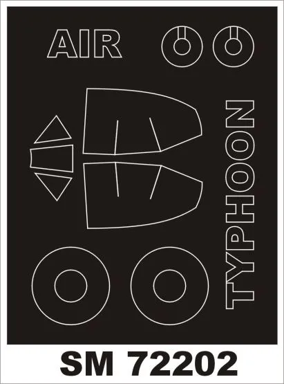 Hawker TYPHOON Ib mask for Airfix 1:72