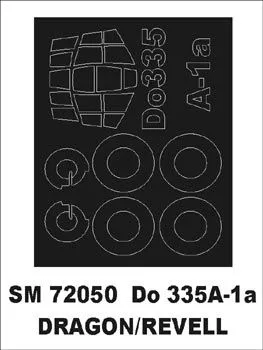 Do 335 mask for Revell/ Dragon 1:72