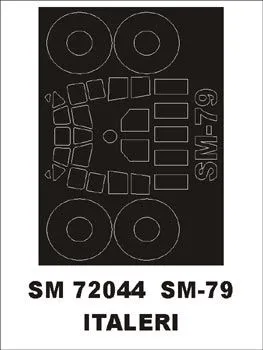 SM-79 mask for Italeri 1:72