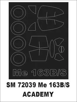 Me 163B/S mask für Academy 1:72
