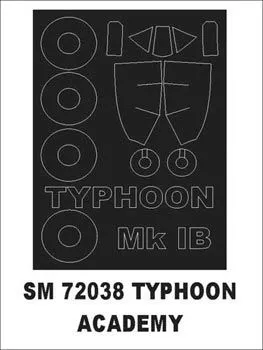 Typhoon Ib mask for Academy 1:72