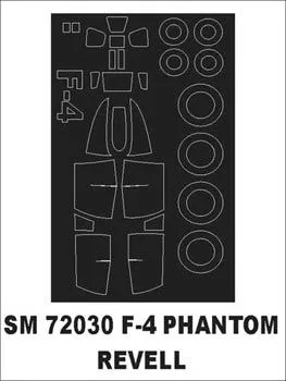 F-4/ RF-4 Phantom II mask for Revell 1:72
