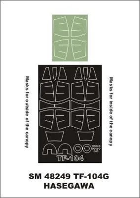 TF-104G mask for Hasegawa 1:48