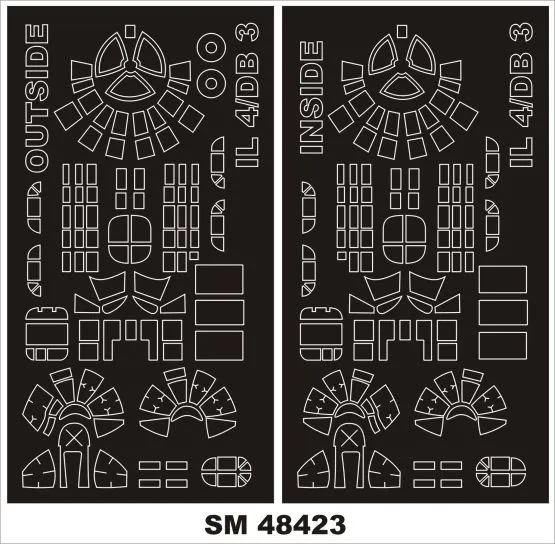 Il-4 mask for Xuntong 1:48 Il-4 mask for Xuntong 1:48