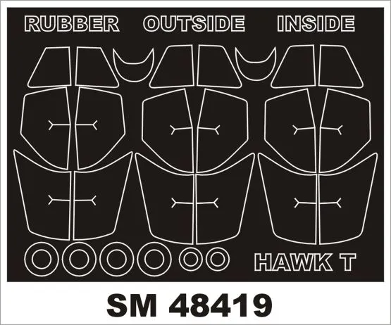Hawk T Mk.1A mask for Trumpeter 1:48
