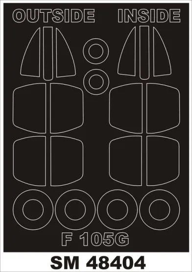 F-105G mask für Hobby Boss 1:48