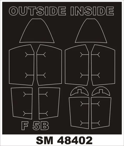F-5B mask for Kinetic 1:48