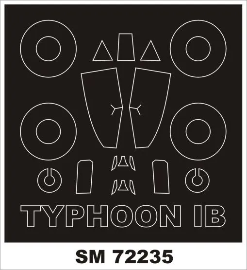 Typhoon Mk.Ib mask for Brengun 1:72