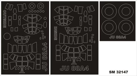Junkers Ju 88A-4 mask for Revell 1:32