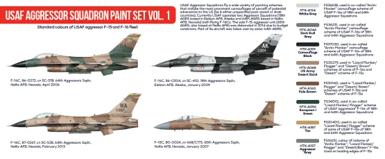USAF Aggressor Squadron paint set vol. 1