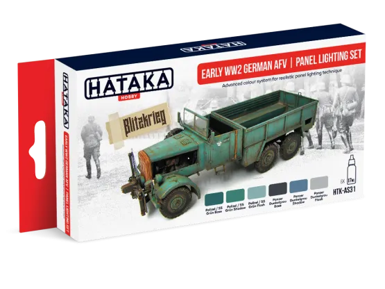 German Early AFV WW - panel lighting set