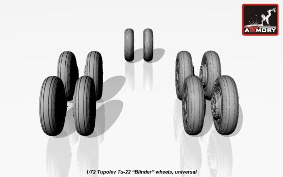 Tupolev Tu-22 Blinder wheels set 1:72