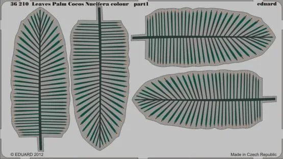 Leaves Palm Cocos Nucifera colour 1:35