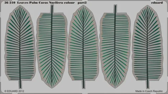 Leaves Palm Cocos Nucifera colour 1:35