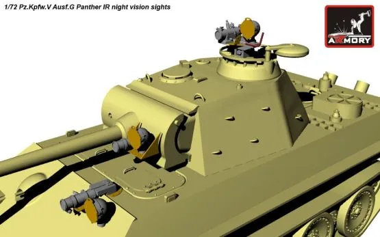 Pz.Kpfw.V Ausf.G Panther IR night vision sights 1:72