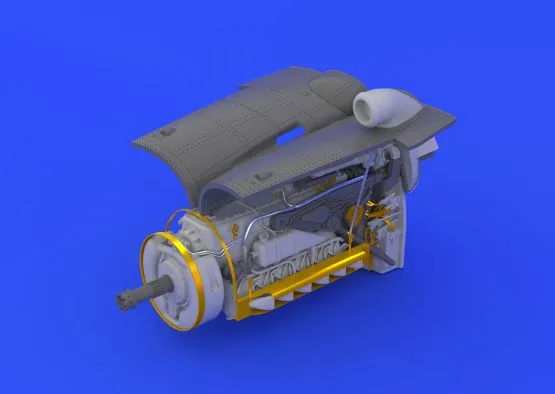 Bf 109G-6 engine & fuselage guns für Eduard 1:48