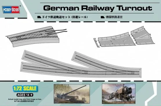 German Railway Turnout 1:72