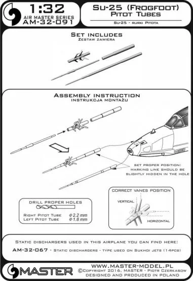 Su-25 Frogfoot - Pitot Tubes 1:32