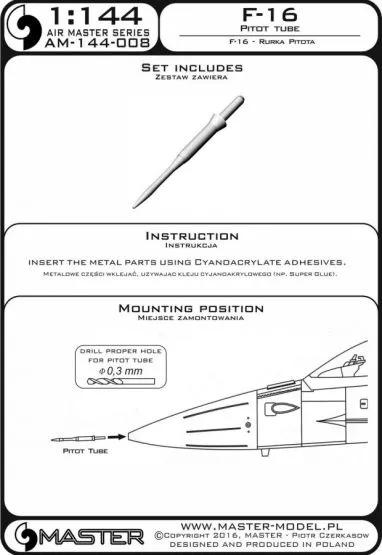 F-16 - Pitot Tube 1:144